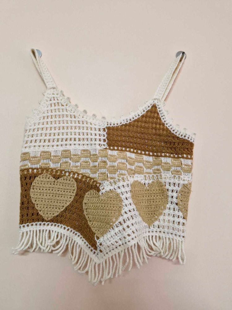 Crochet Heart Top