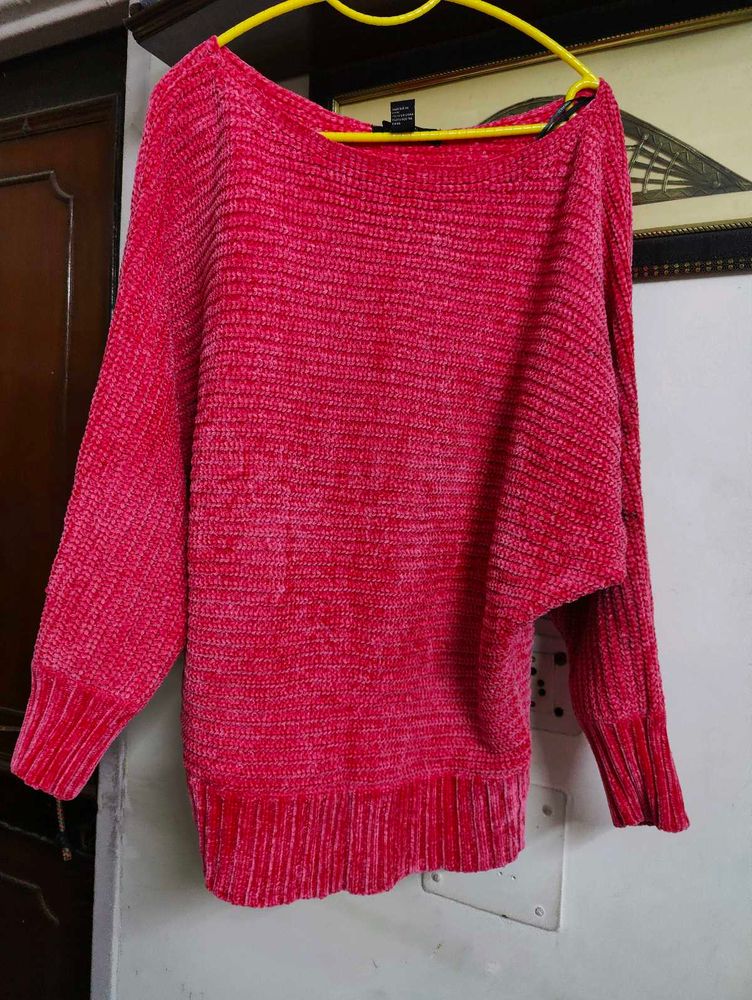 Red Knit Sweater Forever 21
