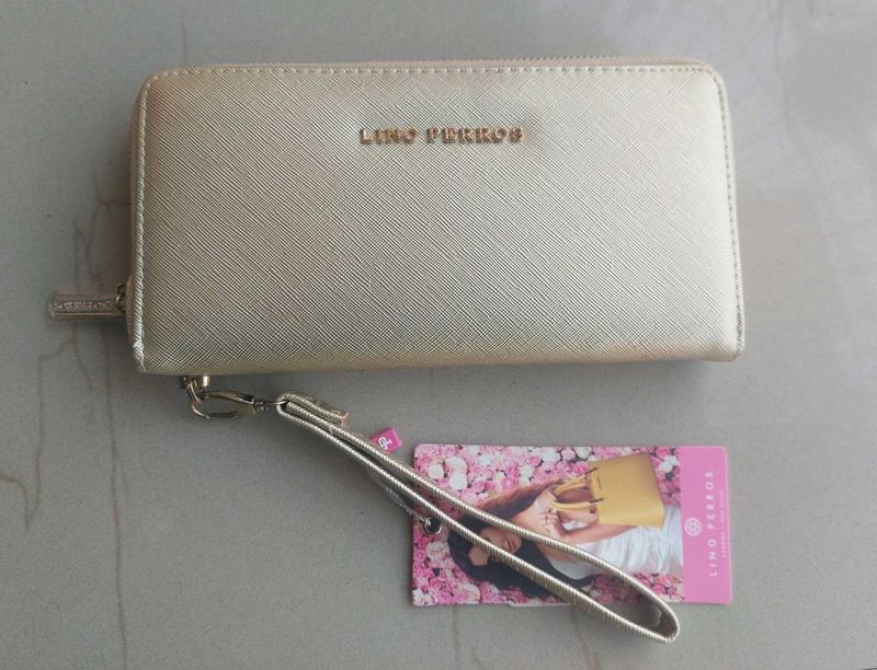 Lino Perros Gold Purse For Women