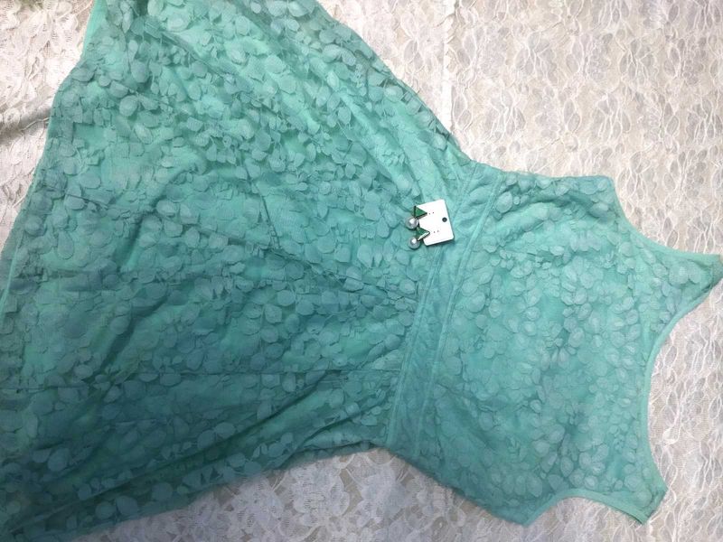 Mint Green Lace Dress