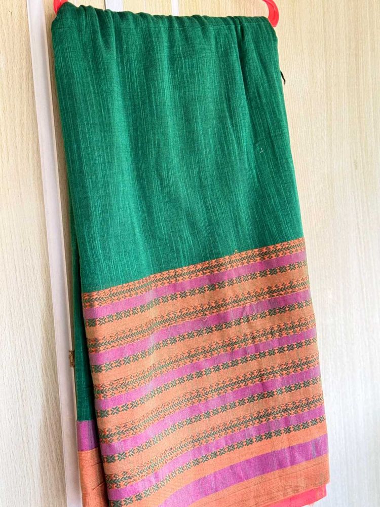 Elegant Green Saree