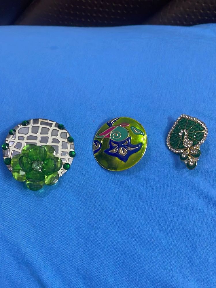 Vintage Brooch Set (saree Pins)