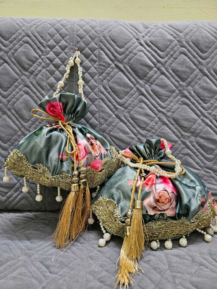 Floral Potli Pouches