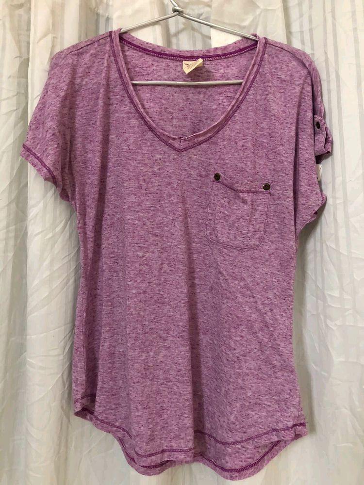 Faded Glory Women&#39;s Dolman Pocket T-Shirt