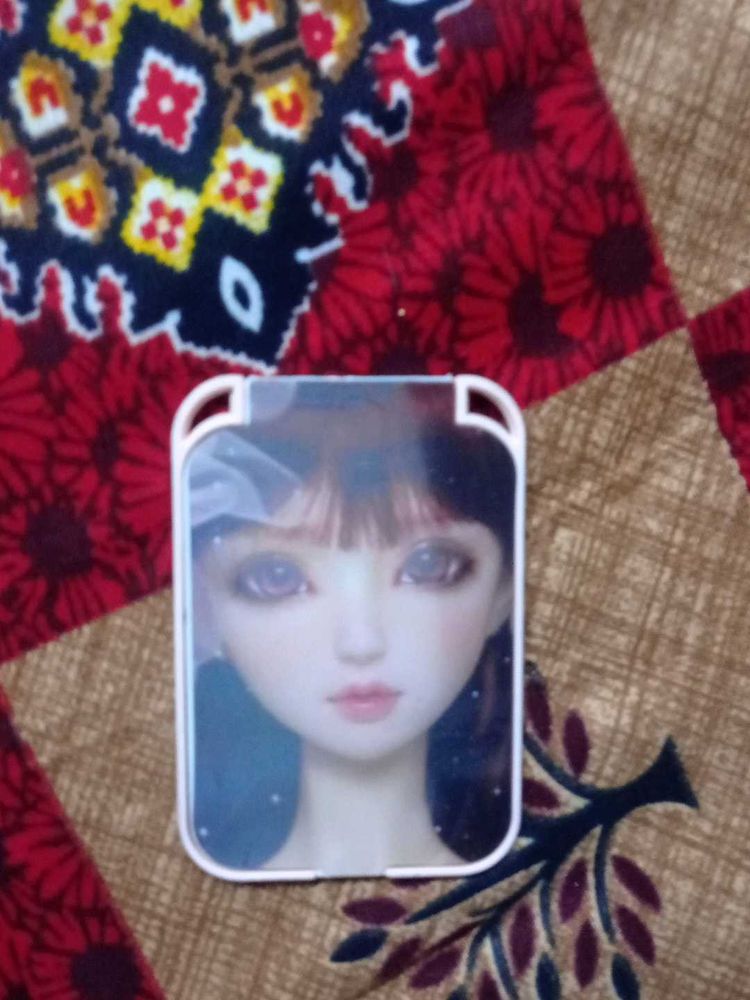 Cute Anime Girl Pocket Mirror