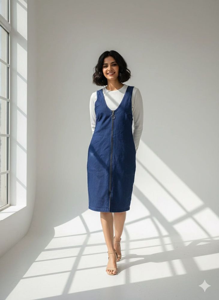 Denim Dress and T-shirt