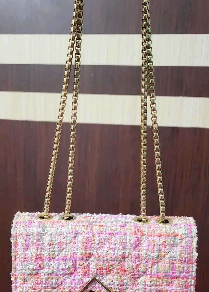 Pink Sturdy Sling Bag