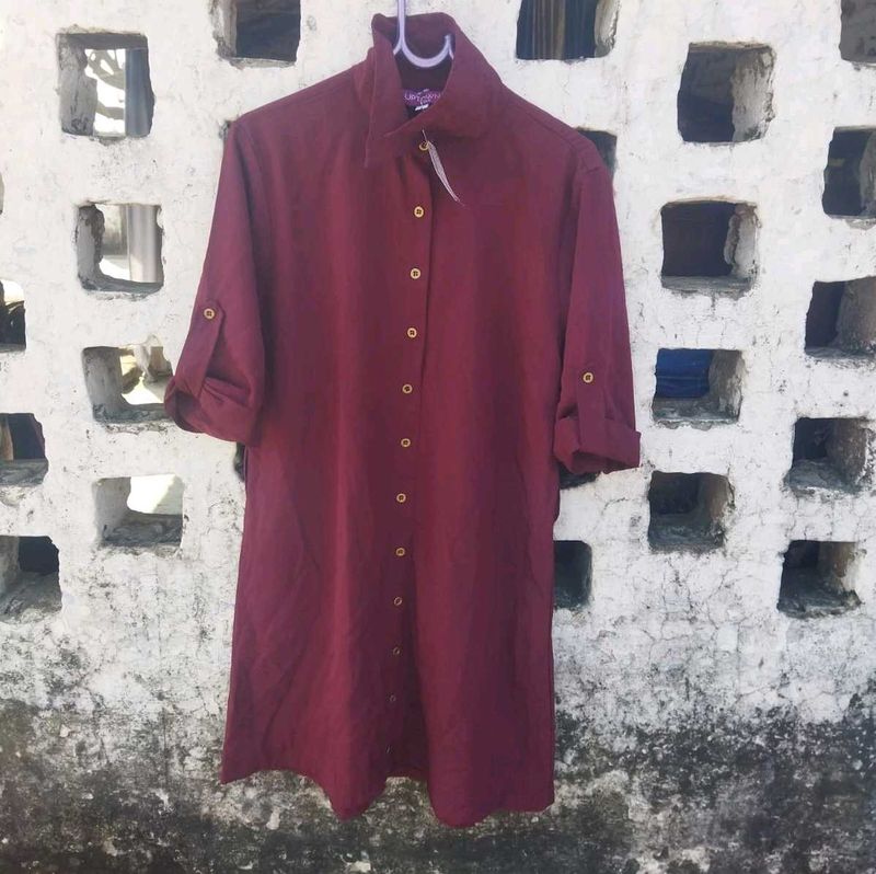 Button-Down Long Shirt