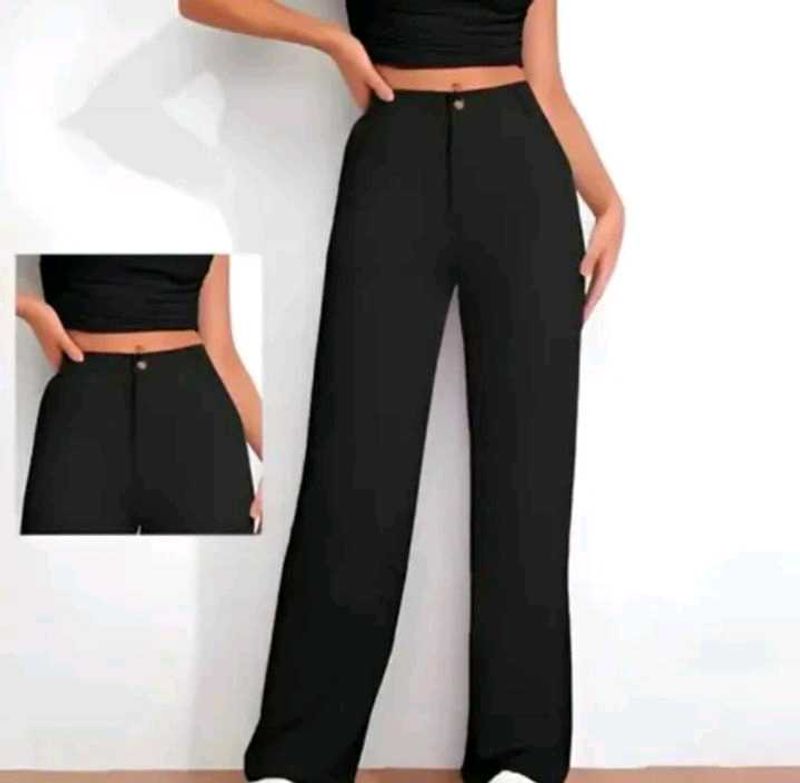 Chic Black Wide leg Trouser