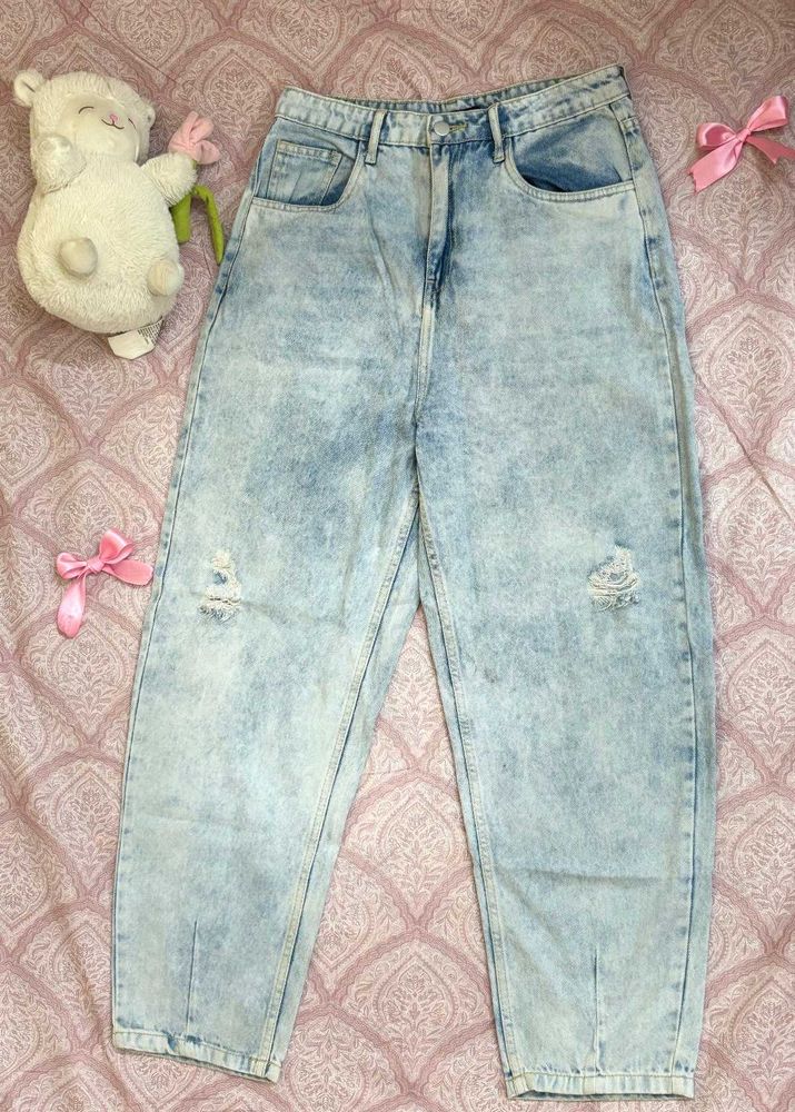 Acid Wash Denim Jeans