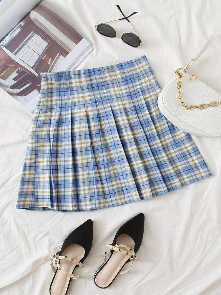 Plaid Mini Skirts
