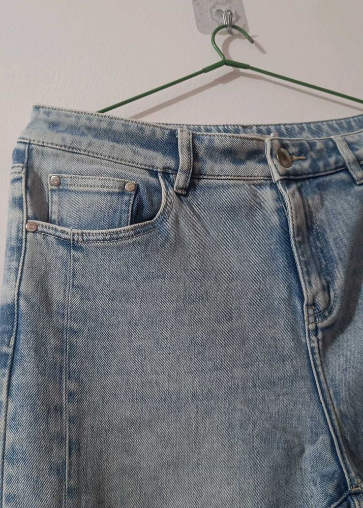 Light Blue Straight Fit Jeans