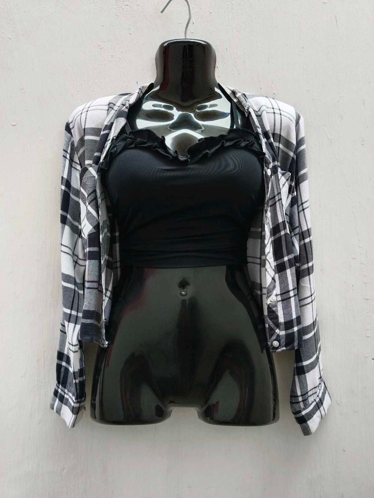 Combo Of Tank Top And Shirt