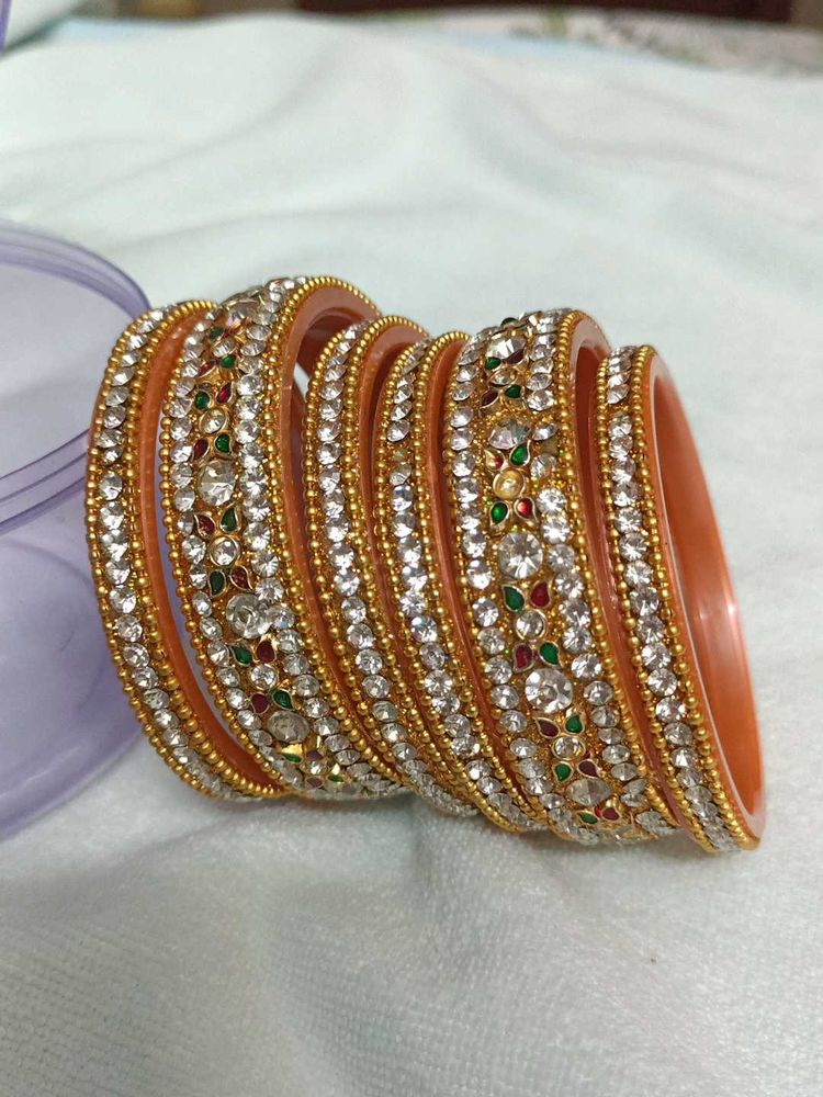 Sparkling Stone Bangle Set