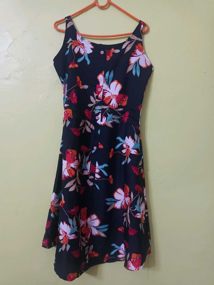Floral Print Sleeveless Dress