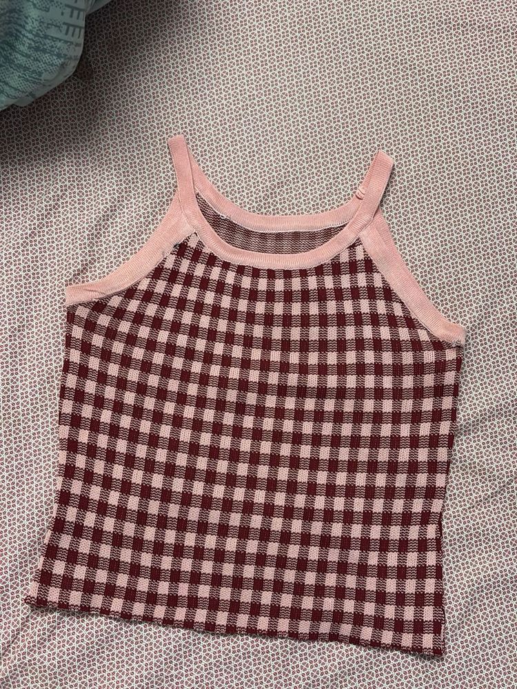 Pink Crop Top