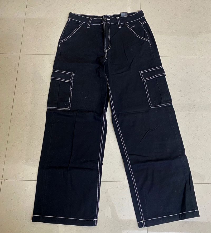 H&amp;M Black Cargo Pants