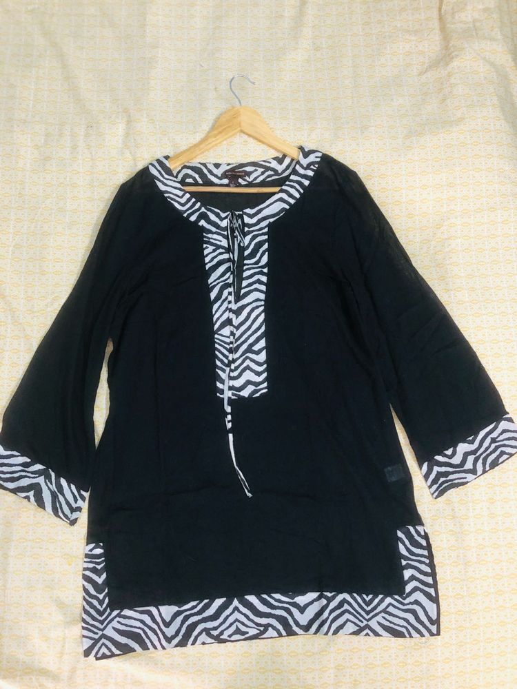 Pakistani Zebra Print Tunic