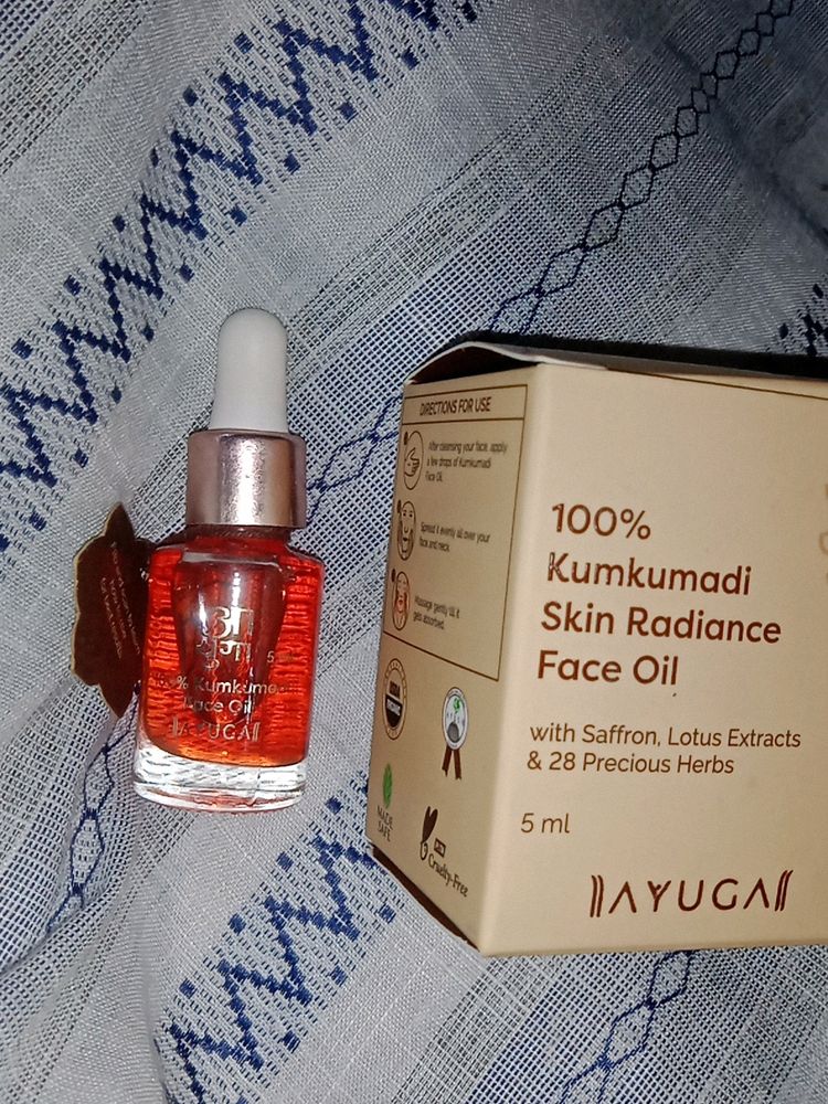 100%Kumkumadi Skin Radiance Face Oilwith Saffron, Lotus Extracts &amp; 28 Precious Herbs