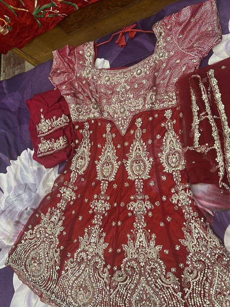 Gorgeous Red Suit With Kali
