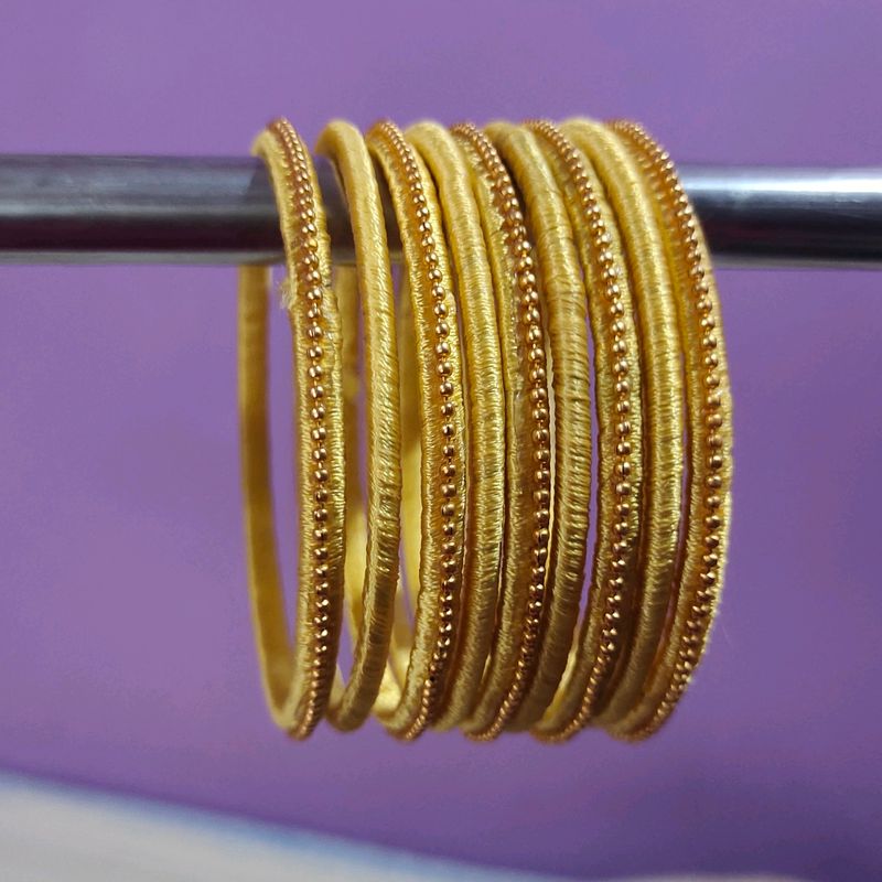 Silk Thread Bangles Set