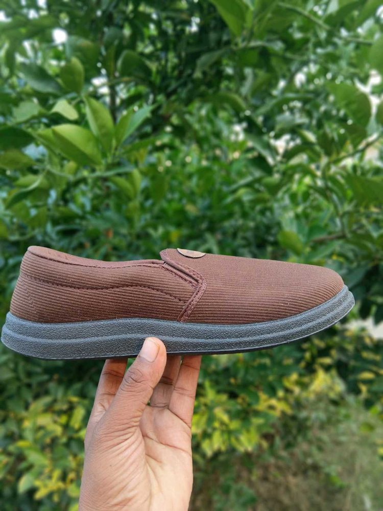 Brown Slip-On Casual Shoes