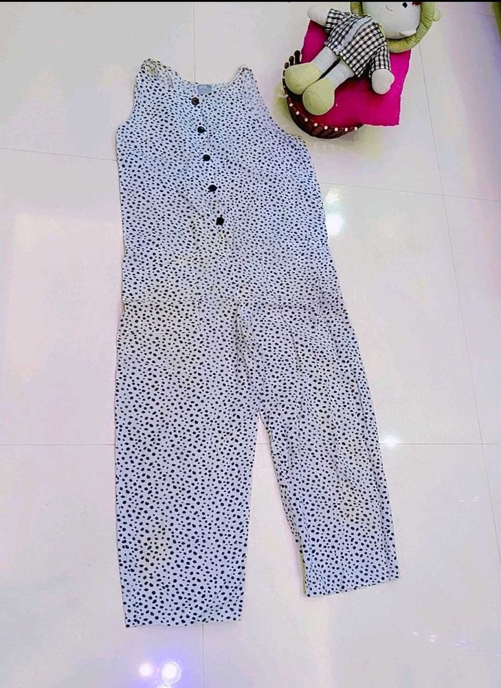 Polka Dot Styled Jumpsuit