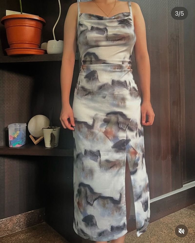 Watercolor Slip Dress