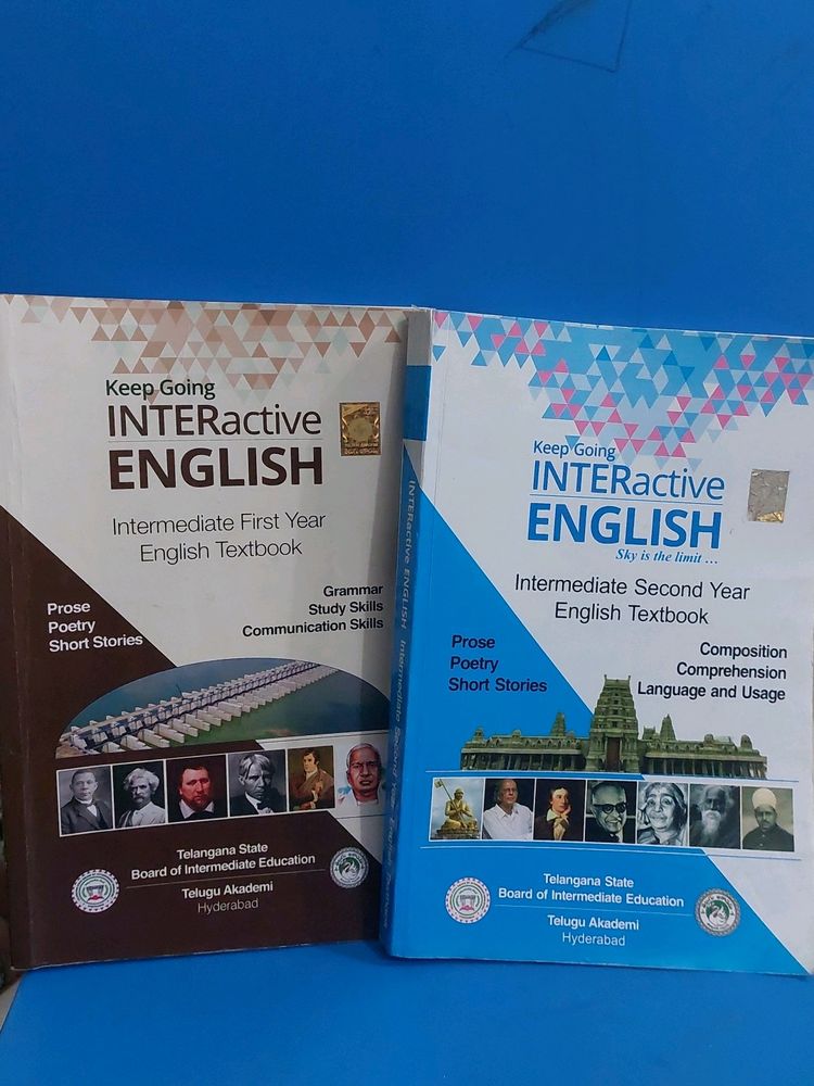 Intermediate English Textbooks | Telangana State Board