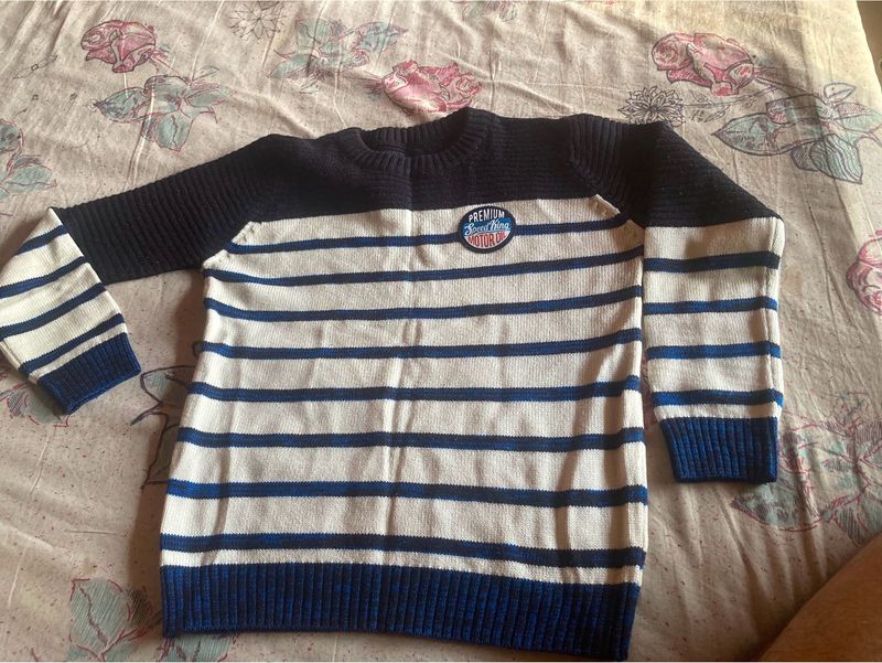 Striped Crewneck Sweatshirt