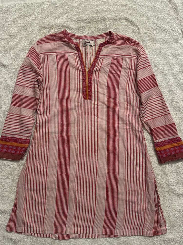 Striped Cotton Kurta