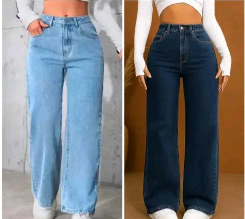 Wide Leg Jeans - Trendy Denim