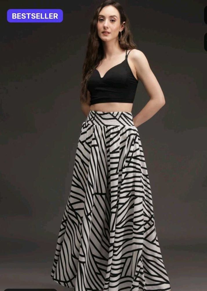 Striking Print Ethnic Skirt
