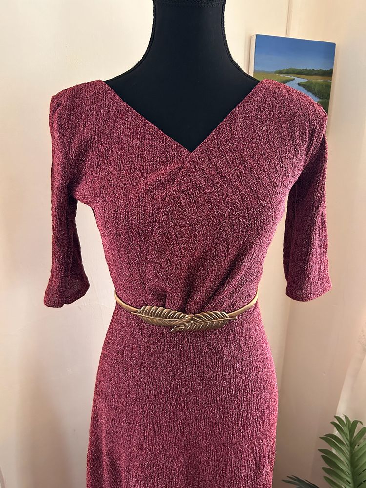 Pink Sequin Gown