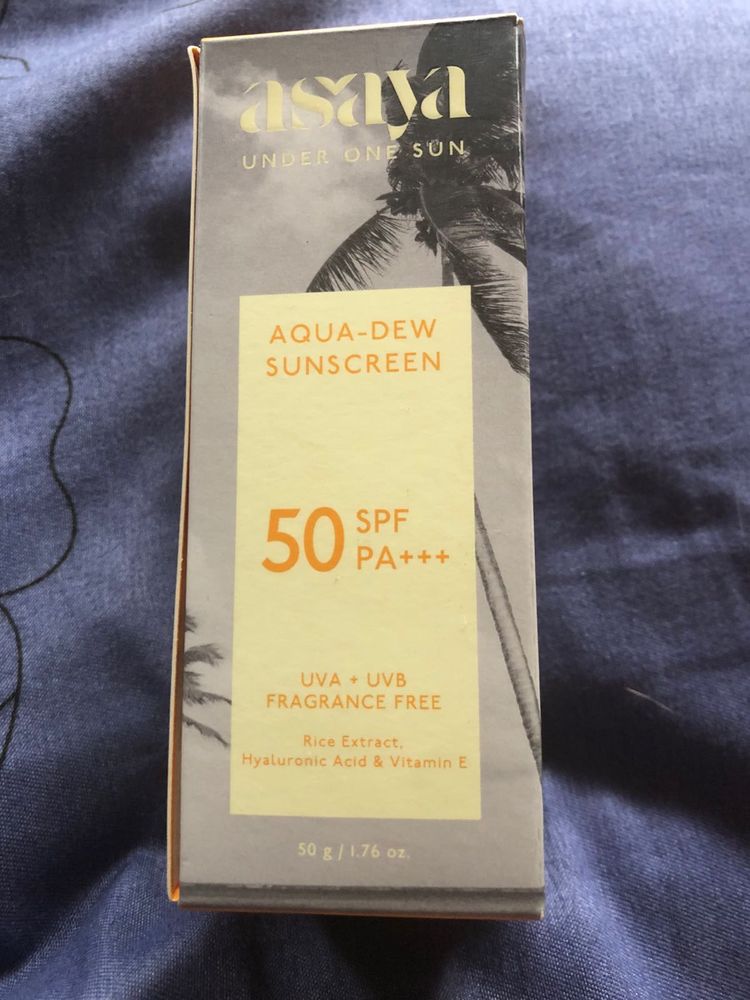 asaya Aqua Dew Sunscreen 50 SPF PA+++