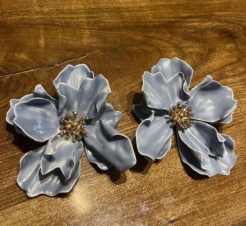 H&amp;M Flower Statement Earrings