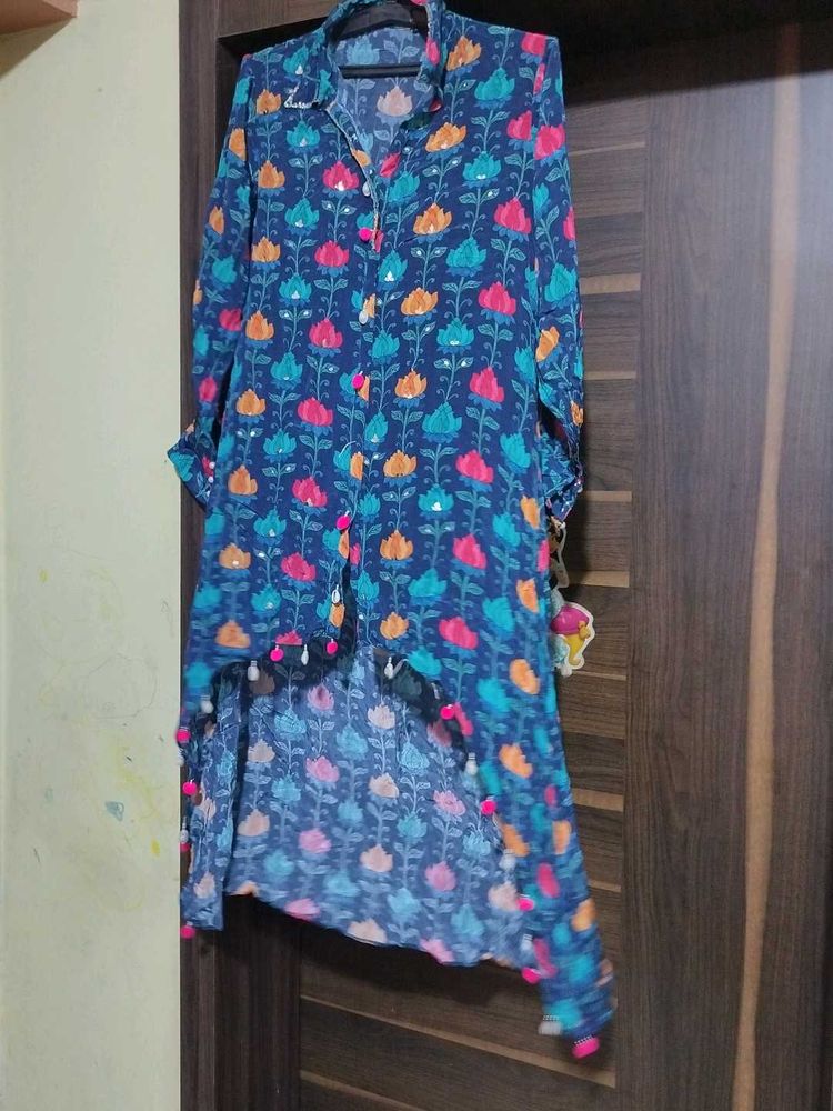 Floral Print High-Low Coord Set