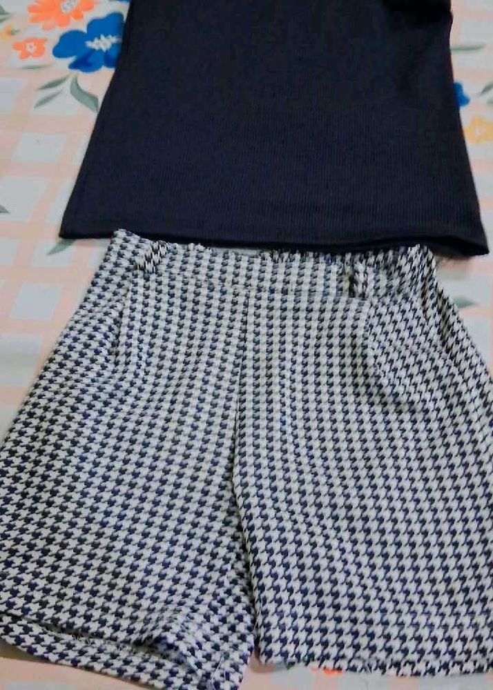 Houndstooth Shorts &amp; Top Set