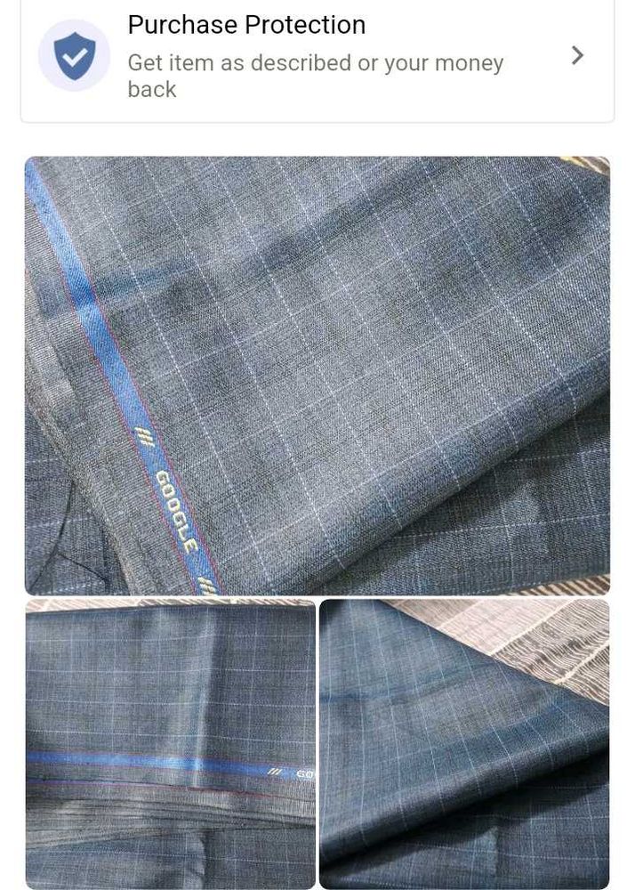 1 men Suit Fabric and one pant shirt Materia