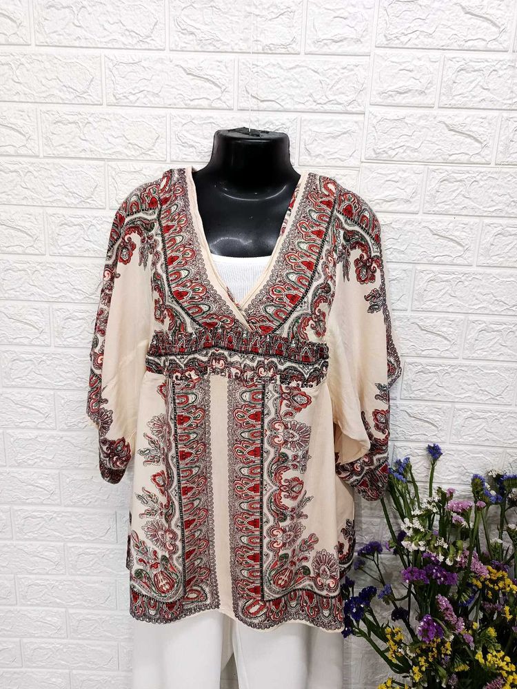 Off-white Printed Top