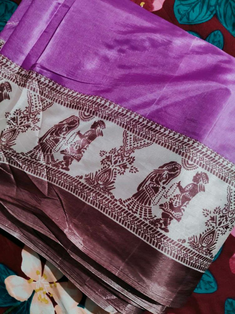 Elegant Purple Saree