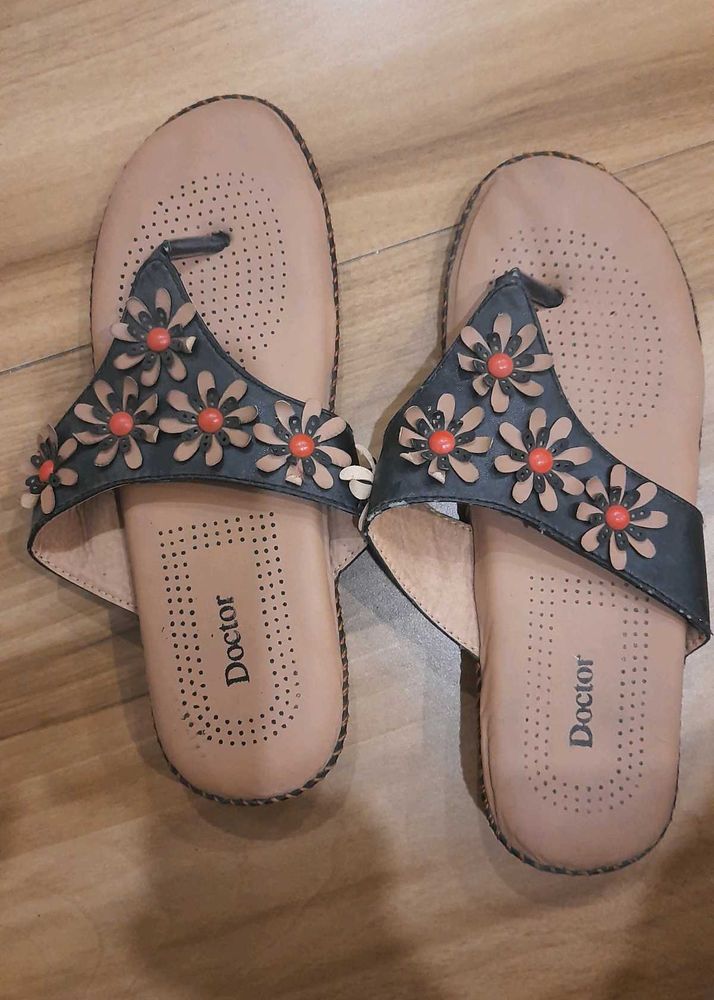 Black Soft Flip Flops