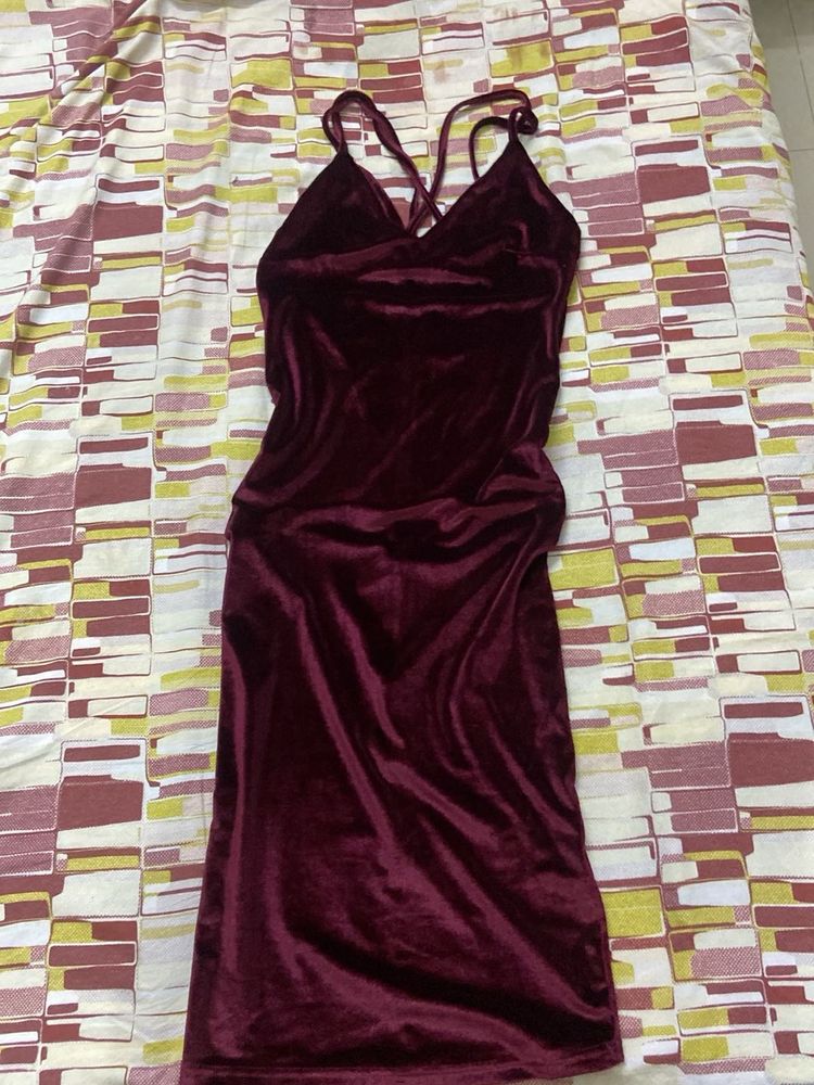 Maroon Dress