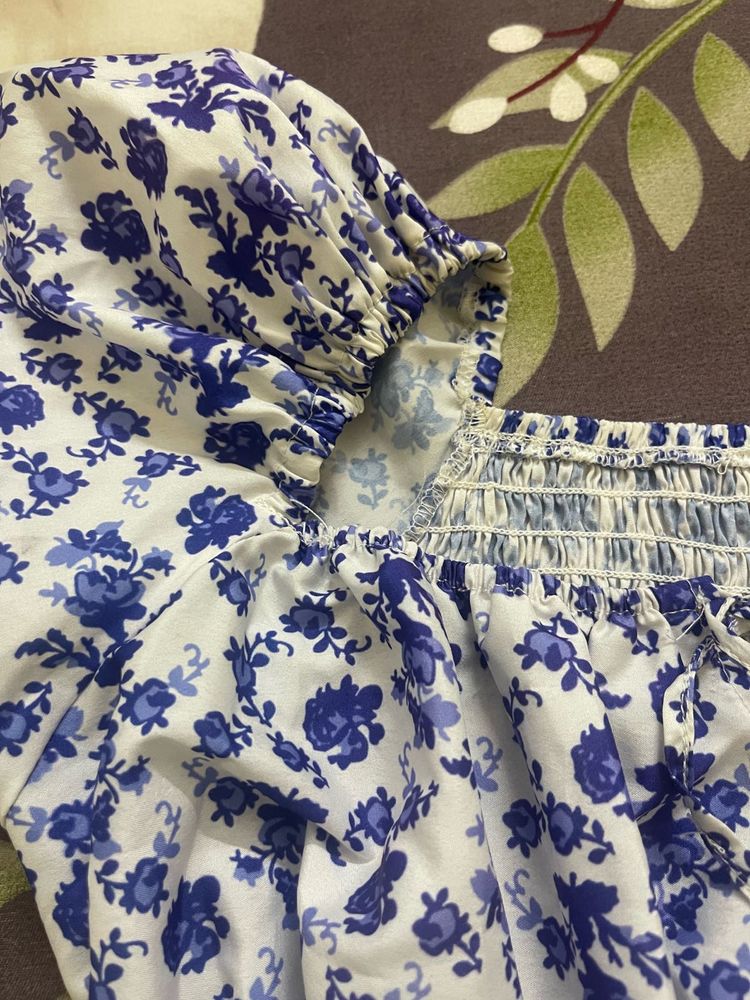 floral print crop top