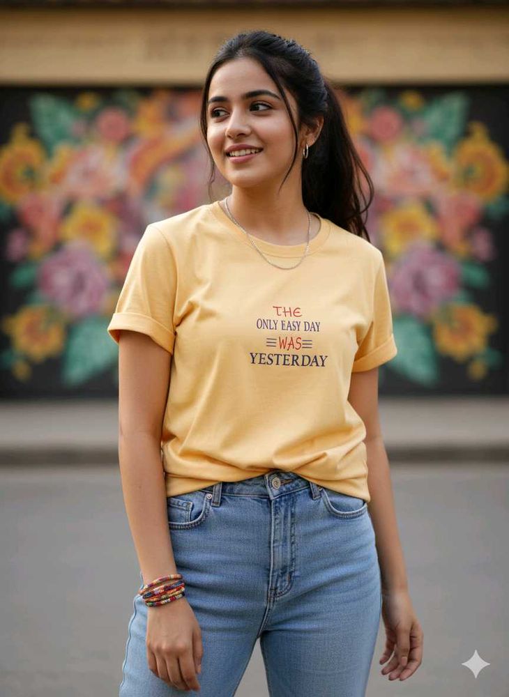 Yellow Graphic Tee