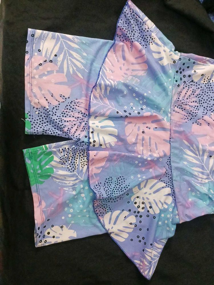 Funky Floral Print Swimsuit