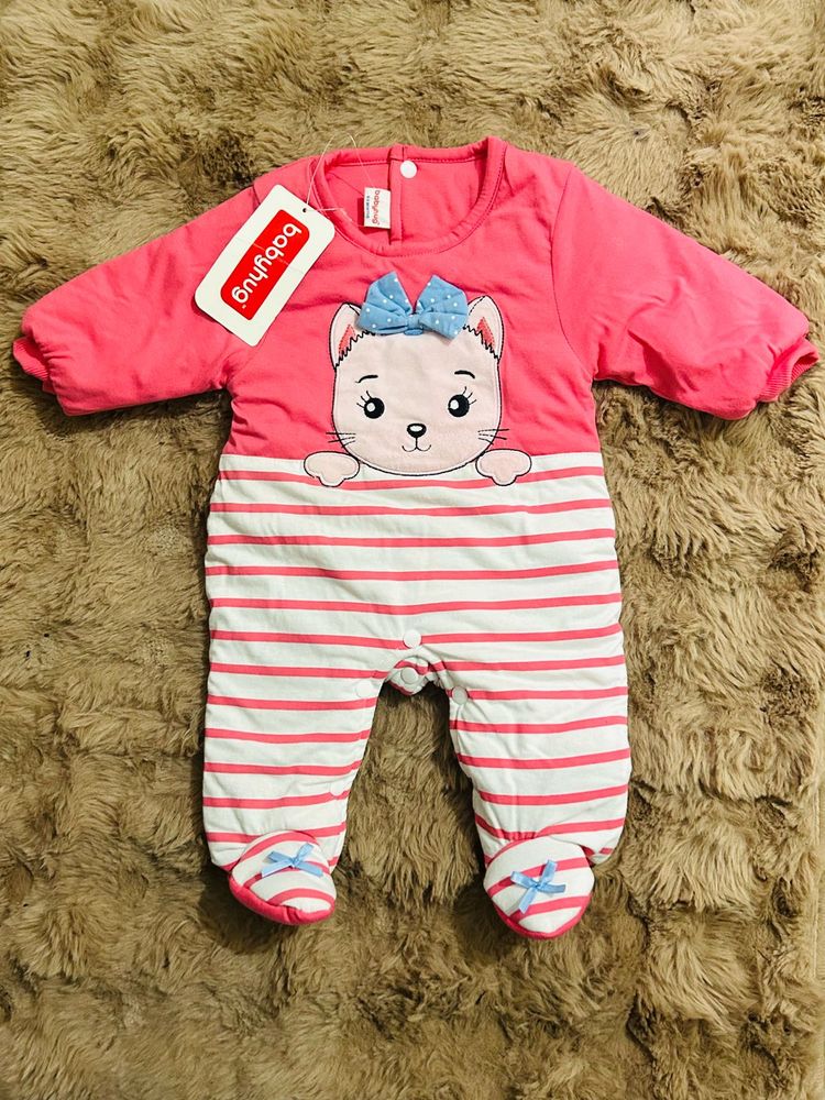 Babyhug Female Winter Wear Onesies &amp; Romper PINK