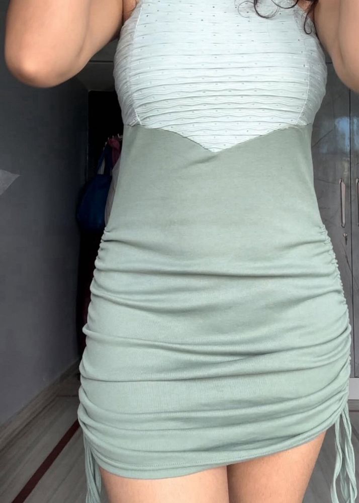 Sage Green Pretty Dress