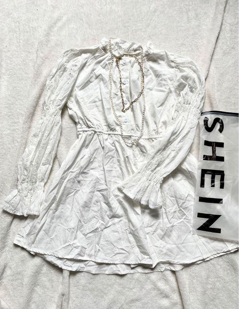 White Shein Dress