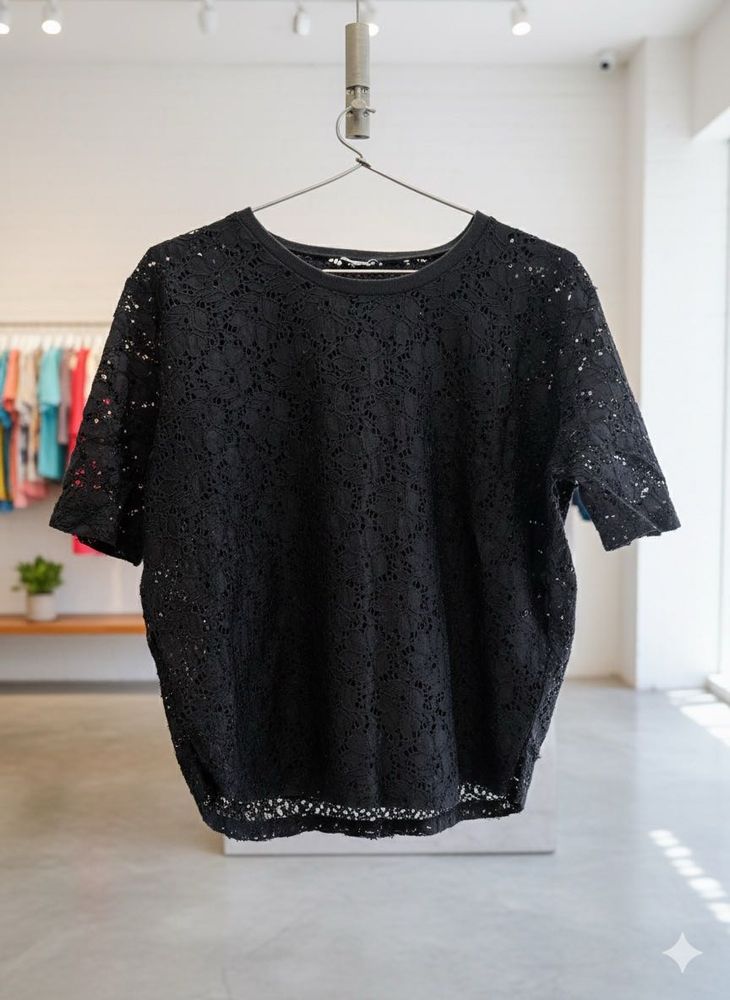 Black Lace Top